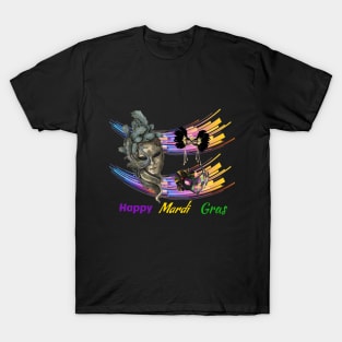 Colorful Mardi Gras Mask T-Shirt